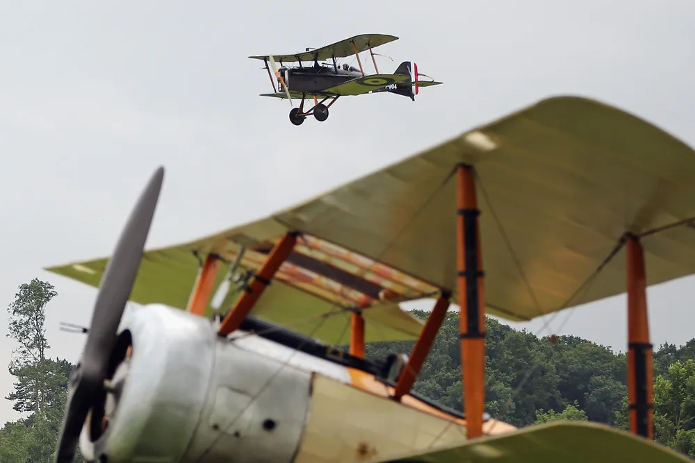 Historic WWI Aircraft Are Displayed at the Shuttleworth Collection