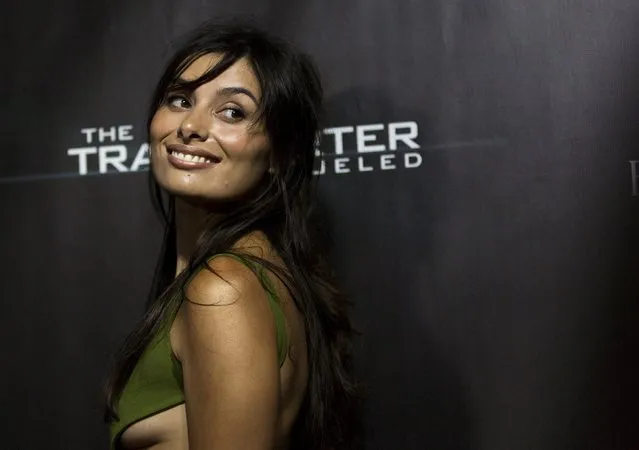 Cast member Gabriella Wright poses at the premiere of “The Transporter Refueled” at Playboy Mansion in Los Angeles, California August 25, 2015. (Photo by Mario Anzuoni/Reuters)