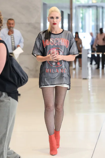 Singer Gwen Stefani leaves the Sirius XM  Studios on July 20, 2016 in New York City. (Photo by Ray Tamarra/GC Images)