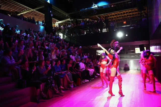 Dancers perform in the Gypsy Sport fashion show during New York Fashion Week September 2016 at Samsung 837 on September 11, 2016 in New York City. (Photo by Monica Schipper/Getty Images)