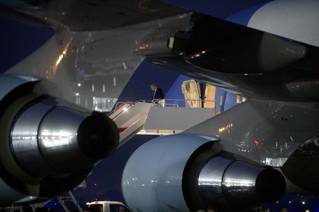 President Donald Trump arrives on Air Force One at Joint Base Andrews, Md., Tuesday, June 17, 2025. (Photo by Rod Lamkey, Jr./AP Photo)