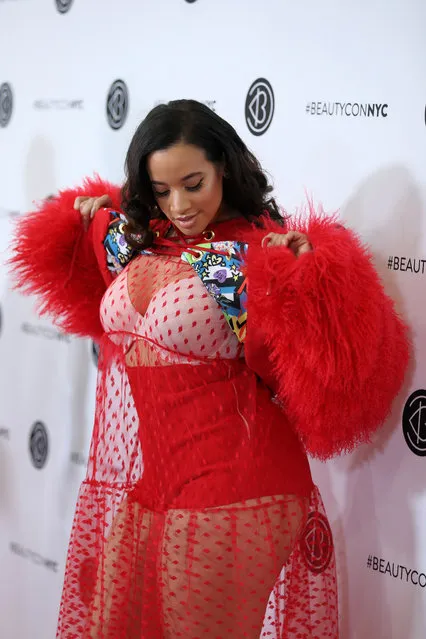 Actress Dascha Polanco attends the 2018 Beautycon NYC at The Jacob K. Javits Convention Center on April 21, 2018 in New York City. (Photo by Christopher Peterson/Splash News and Pictures)