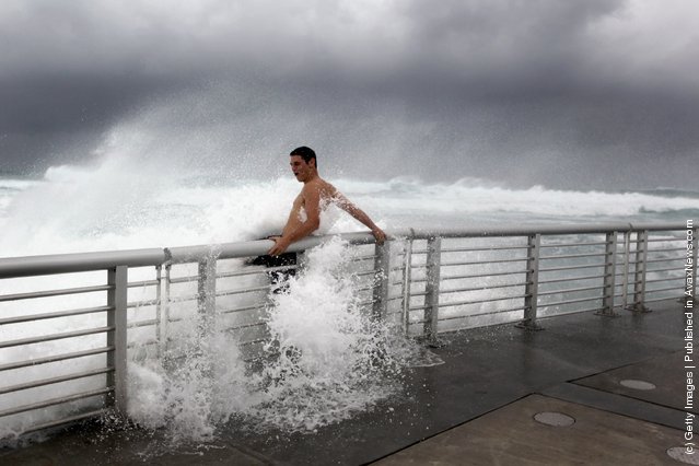 Florida Beaches Feel Effects Of Hurricane Irene