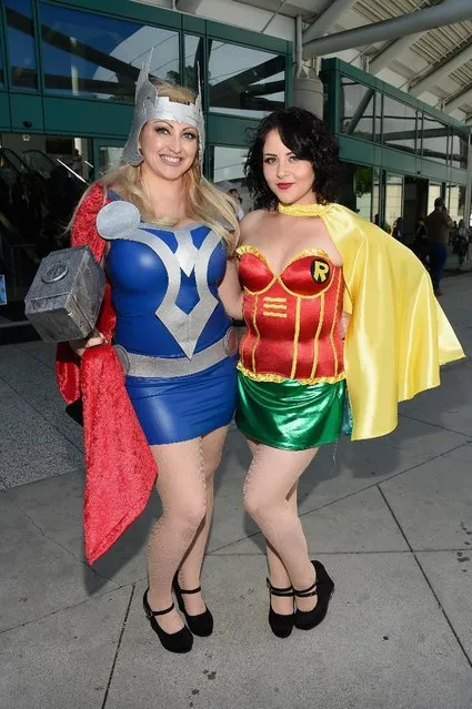 Attendees engage in cosplay and wearing costumes during WonderCon 2016 Day 2  at Los Angeles Convention Center on March 25, 2016 in Los Angeles, California. (Photo by Frazer Harrison/Getty Images)