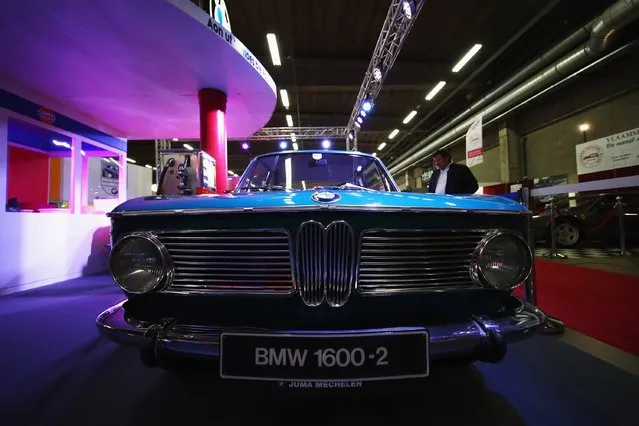 A detailed view of the BMW 1600 during the The 40th Antwerp Classic Salon run by SIHA Salons Automobiles and held at Antwerp EXPO Halls on March 3, 2017 in Antwerpen, Belgium. (Photo by Dean Mouhtaropoulos/Getty Images)