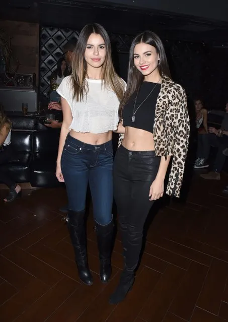 Madison Reed and Victoria Justice attend a private event hosted by Hudson at Hyde Staples Center for a Red Hot Chili Peppers concert on March 7, 2017 in Los Angeles, California. (Photo by Vivien Killilea/Getty Images for Hudson Jeans)
