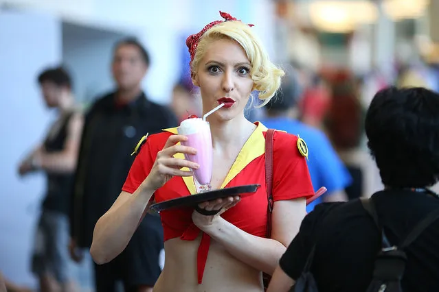 Fans in Cosplay attend the WonderCon 2017 - Day 3 at Anaheim Convention Center on April 2, 2017 in Anaheim, California. (Photo by Joe Scarnici/FilmMagic)