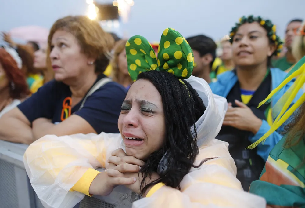 Brazilian Fans and Players Brokenhearted