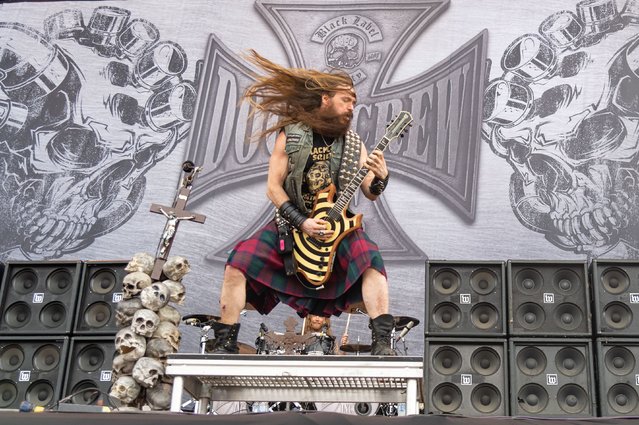 American guitarist and singer Zakk Wylde of Black Label Society performs on Day 2 of Download festival at Donnington Park on June 11, 2022 in Donnington, England. (Photo by Joseph Okpako/WireImage)