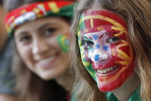 Football Soccer, Poland vs Portugal, EURO 2016, Quarter Final, Stade Vélodrome, Marseille, France on June 30, 2016. Portugal fans before the match. (Photo by Christian Hartmann/Reuters/Livepic)