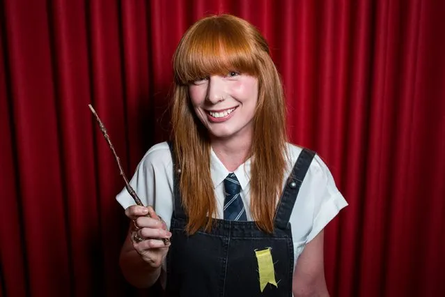 Sara White, dressed as Ginny Weasley, a fictional character in J. K. Rowling's Harry Potter series, poses for portrait at the launch of “Harry Potter and the Cursed Child” at Foyles book store on July 30, 2016 in London, England. The script book of the play of the same name, which is on at Palace Theatre, billed as the eighth Harry Potter story, is on sale from midnight tonight. (Photo by Rob Stothard/Getty Images)