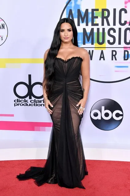 Demi Lovato attends the 2017 American Music Awards at Microsoft Theater on November 19, 2017 in Los Angeles, California. (Photo by Neilson Barnard/Getty Images)