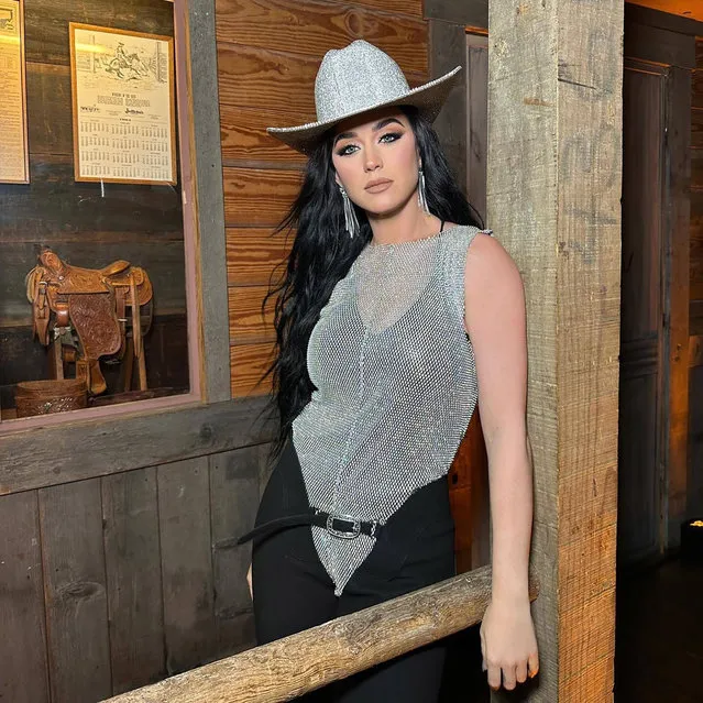 American singer-songwriter Katy Perry in the first decade of January 2023 dresses cowgirl chic. (Photo by katyperry/Instagram)