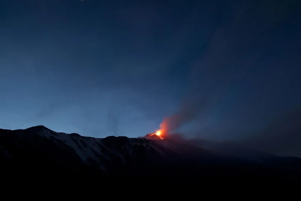 Italy's Mount Etna Erupts