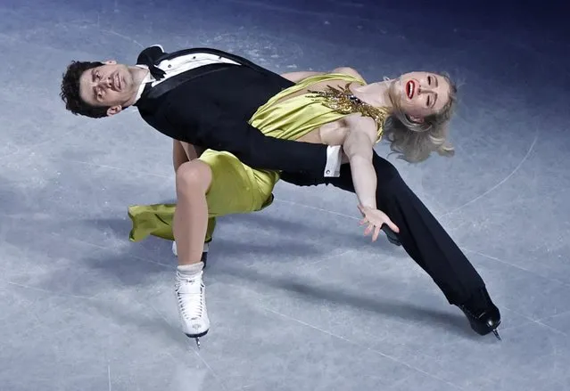 Canada's Piper Gilles and Paul Poirier perform during an exhibition of ISU World Figure Skating Championships 2023 at Saitama Super Arena in Saitama City, Saitama Prefecture on March 26, 2023. (Photo by Issei Kato/Reuters)