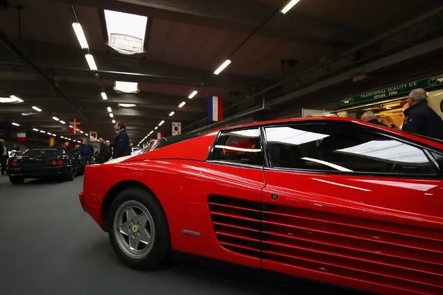 A general view of a Ferrari Testarossa at The 40th Antwerp Classic Salon run by SIHA Salons Automobiles and held at Antwerp EXPO Halls on March 3, 2017 in Antwerpen, Belgium. (Photo by Dean Mouhtaropoulos/Getty Images)