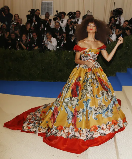 Zendaya attends “Rei Kawakubo/Comme des Garcons: Art Of The In-Between” Costume Institute Gala – Arrivals at Metropolitan Museum of Art on May 1, 2017 in New York City. (Photo by Carlo Allegri/Reuters)