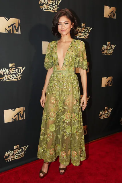 Zendaya attends the 2017 MTV Movie And TV Awards at The Shrine Auditorium on May 7, 2017 in Los Angeles, California. (Photo by Christopher Polk/Getty Images)