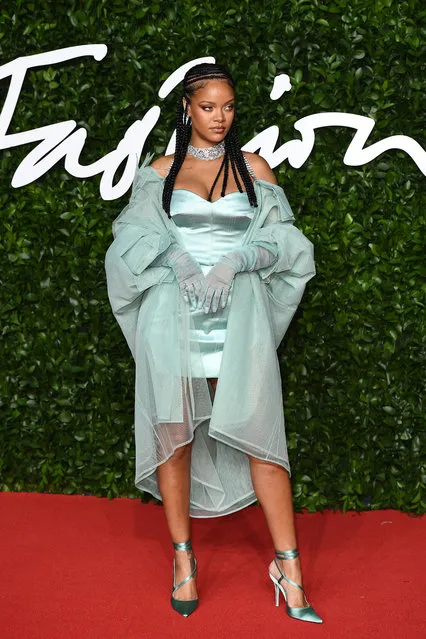 Rihanna arrives at The Fashion Awards 2019 held at Royal Albert Hall on December 02, 2019 in London, England. (Photo by Jeff Spicer/BFC/Getty Images)