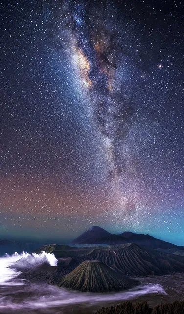 Some of Steves other night sky photography- Mount Bromo – Indonesia. (Photo by Steve Lance Lee/Caters News)