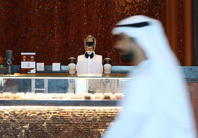 Hotel service robot to expand concierge services has been trialed at the St Regis Hotel. Saadiyat Island, Abu Dhabi on November 6, 2024. (Photo by Chris Whiteoak/The National)