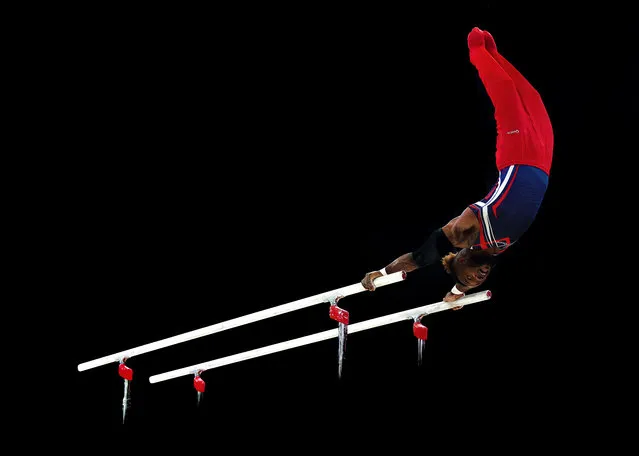 Courtney Tulloch of South Essex performs on the parallel bars during Day Three of the 2023 Artistic Gymnastics British Championships at M&S Bank Arena on March 25, 2023 in Liverpool, England. (Photo by Naomi Baker/Getty Images)