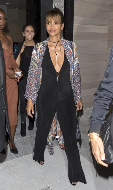 Halle Berry was seen arriving to the opening of the new Beverly Hills Restaurant “Avra Estiatorio” in Los Angeles on April 26, 2018. (Photo by SPW/Splash News and Pictures)