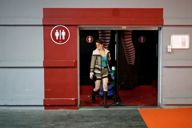 A visitors dressed as Lara Croft attends the Paris Games Week, a trade fair for video games in Paris, France, October 26, 2015. (Photo by Benoit Tessier/Reuters)