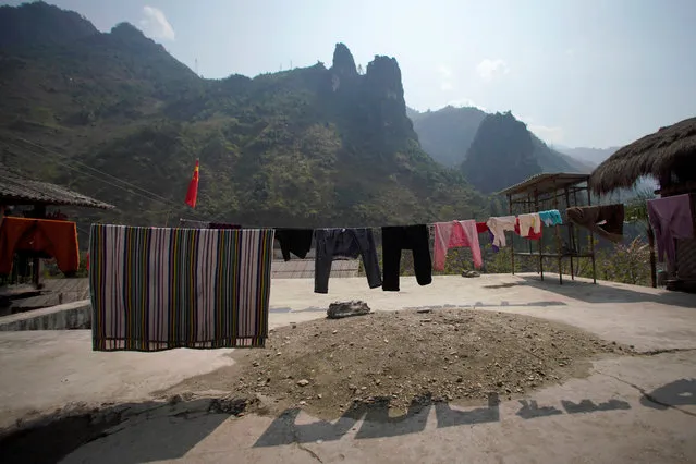 Laundry is seen at a villager's home in Nujiang Lisu Autonomous Prefecture in Yunnan province, China, March 24, 2018. (Photo by Aly Song/Reuters)