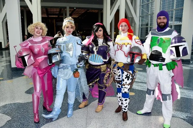 Attendees engage in cosplay and wearing costumes during WonderCon 2016 Day 2  at Los Angeles Convention Center on March 25, 2016 in Los Angeles, California. (Photo by Frazer Harrison/Getty Images)