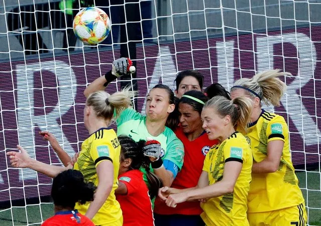 Claudia Endler of Chile in action during the 2019 FIFA Women's World Cup France group F match between Chile and Sweden at Roazhon Park on June 11, 2019 in Rennes, France. (Photo by /Gonzalo Fuentes/Reuters)