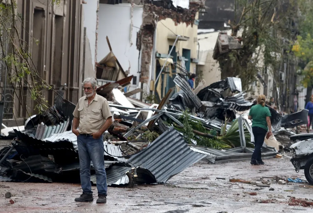 Powerful Tornado Strikes Uruguay