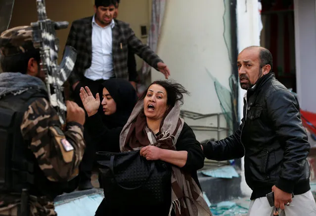 A survivor reacts at the site of a blast in Kabul, Afghanistan March 13, 2017. (Photo by Mohammad Ismail/Reuters)