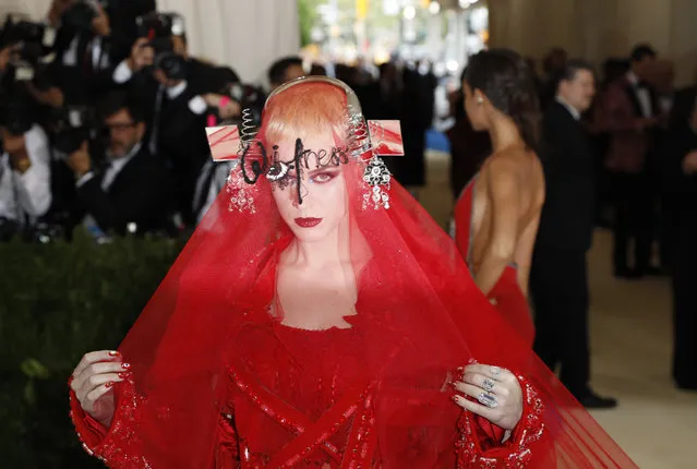 Singer Katy Perry attends “Rei Kawakubo/Comme des Garcons: Art Of The In-Between” Costume Institute Gala – Arrivals at Metropolitan Museum of Art on May 1, 2017 in New York City. (Photo by Lucas Jackson/Reuters)