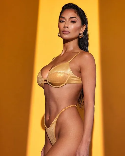 Former Pussycat Dolls star, Nicole Scherzinger, 43, posted the picture online with the simple caption: “Golden hour” in the second half of April 2022. (Photo by Solmaz Saberi/Instagram)
