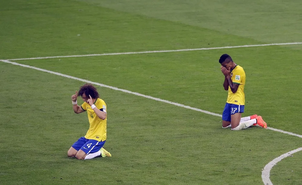 Brazilian Fans and Players Brokenhearted