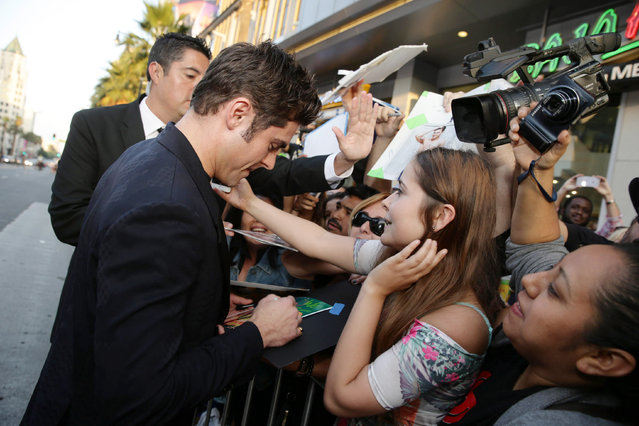 Zac Efron seen at Los Angeles Premiere of Warner Bros. “We Are Your Friends” at TCL Chinese Theatre on Thursday, August 20, 2015, in Hollywood, CA. (Photo by Eric Charbonneau/Invision for Warner Bros./AP Images)