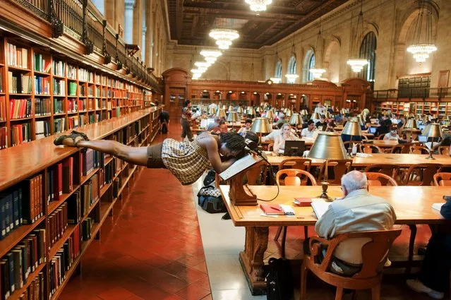 “Dancers Among Us”: NY Public Library – Michelle Fleet. (Photo by Jordan Matter)