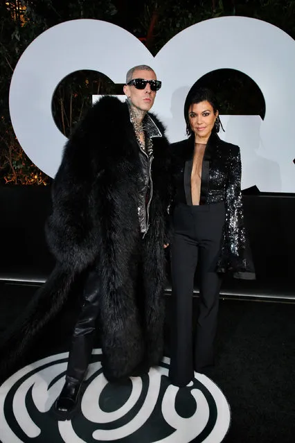 American musician Travis Barker and American media personality and socialite Kourtney Kardashian attend the 2022 GQ Men Of The Year Party at The West Hollywood EDITION on November 17, 2022 in West Hollywood, California. (Photo by Robin L. Marshall/WireImage)