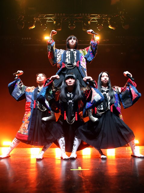 RIN, MIZYU, SUZUKA and KANON of Atarashii Gakko! perform at Indigo at The O2 Arena on June 10, 2024 in London, England. (Photo by Chiaki Nozu/WireImage)