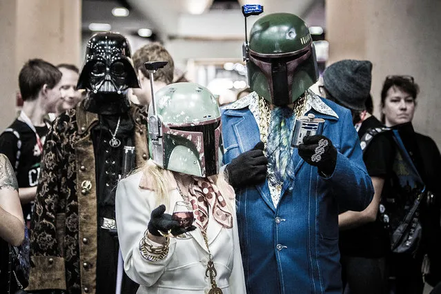 A group of costumed fans attend Comic-Con International at San Diego Convention Center on July 12, 2015 in San Diego, California. (Photo by Daniel Knighton/Getty Images)