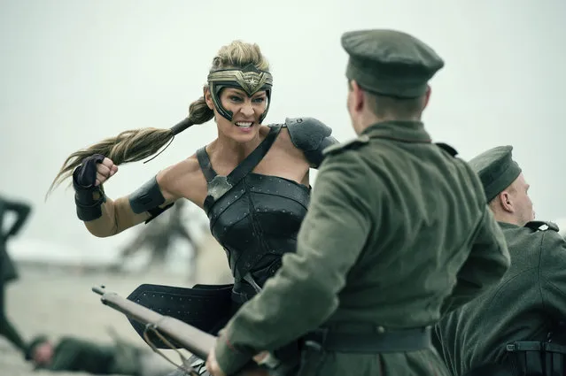 This image released by Warner Bros. Entertainment shows Robin Wright in a scene from “Wonder Woman”, in theaters on June 2 (Photo by Alex Bailey/Warner Bros. Entertainment via AP Photo)