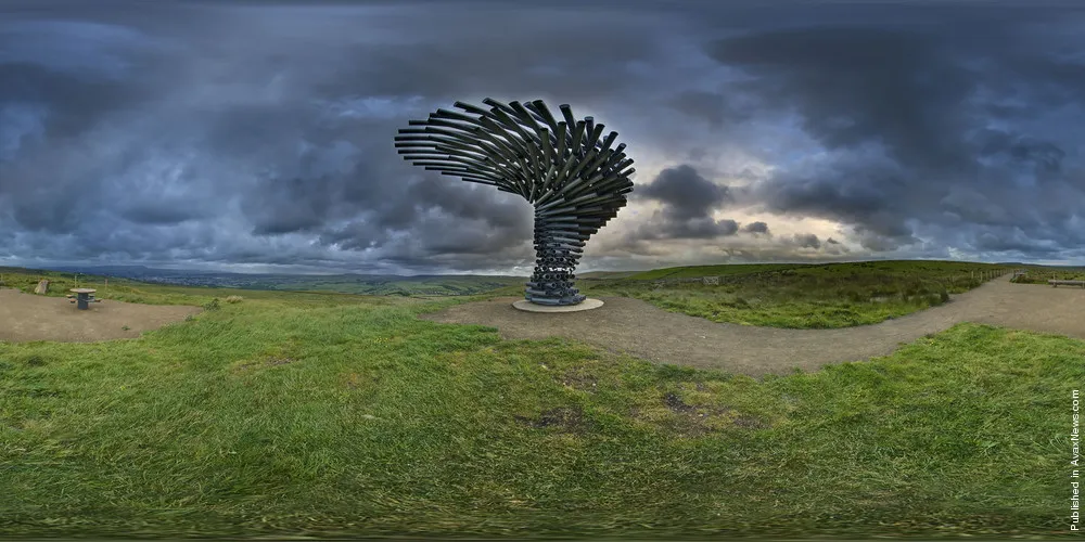 Panopticons: the Atom, Colourfields, Haslingden Halo and Singing Ringing Tree