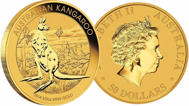 1 Tonne Gold Kangaroo Coin