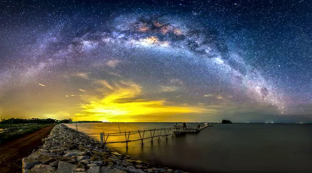 Some of steves other night sky photography- Batu Pahat – Malaysia. (Photo by Steve Lance Lee/Caters News)