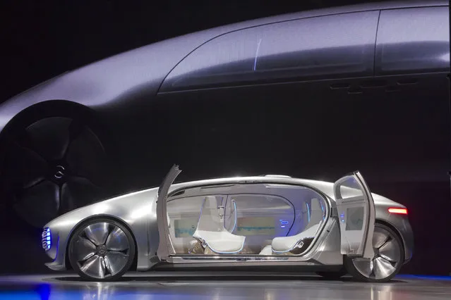 The Mercedes-Benz F015 Luxury in Motion autonomous concept car, January 2015. (Photo by Steve Marcus/Reuters)
