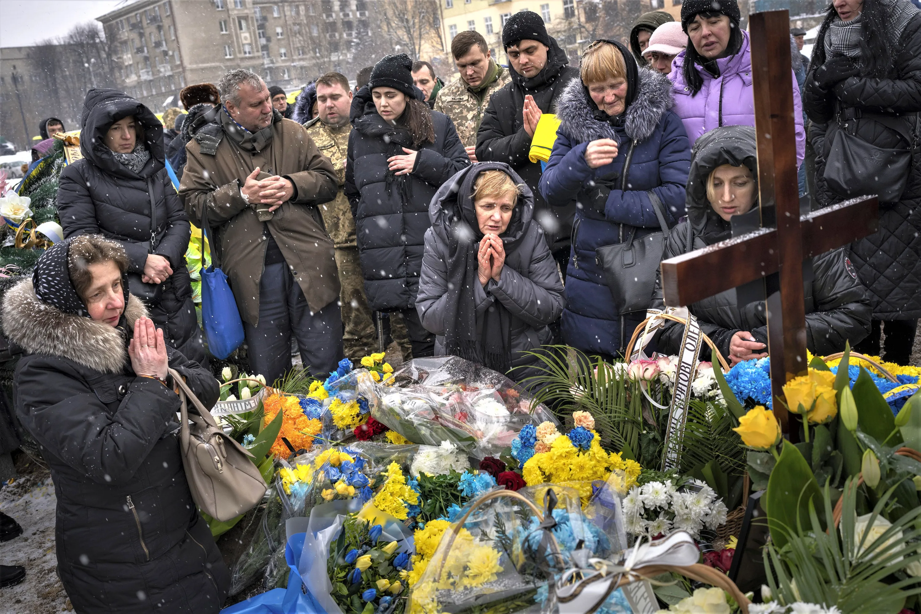 Похороны погибших на украине российских