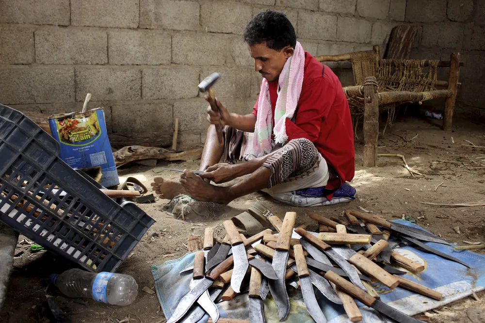 Yemeni Traditional Daggers from the Wreckage of Missiles