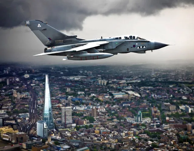 Ministry of Defence undated handout photo which won the RAF Public Relation Photograph of the Year 2013 “Shard” by SAC Andy Masson in this year's Royal Air Force Photographic Competition. (Photo by SAC Andy Masson/PA Wire)