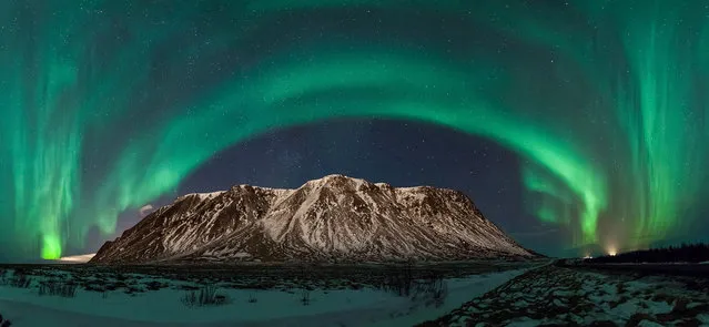 “Northern Lights over the Milky Way”. (Photo by Adriano Neves/Sony World Photography Awards/WENN.com)